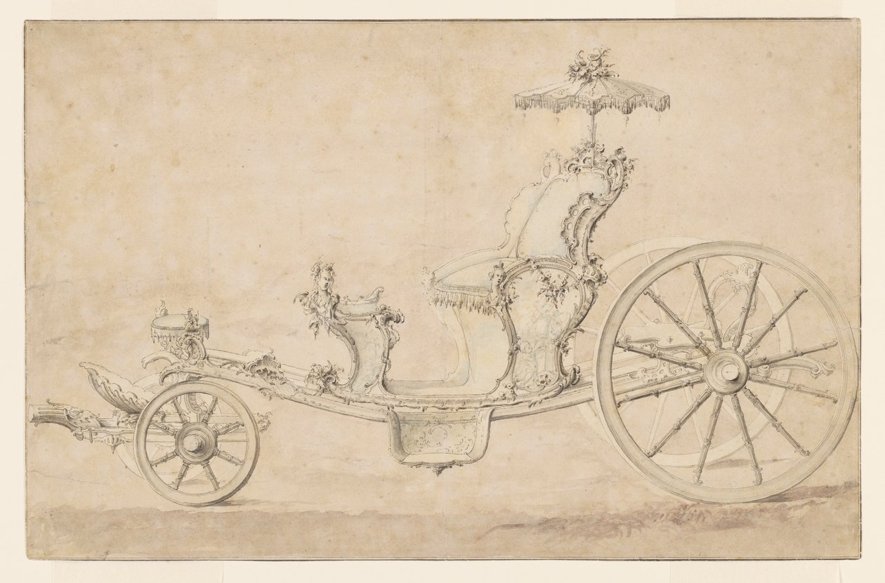 Design pro kabriolet od Johann Michael Hoppenhaupt II