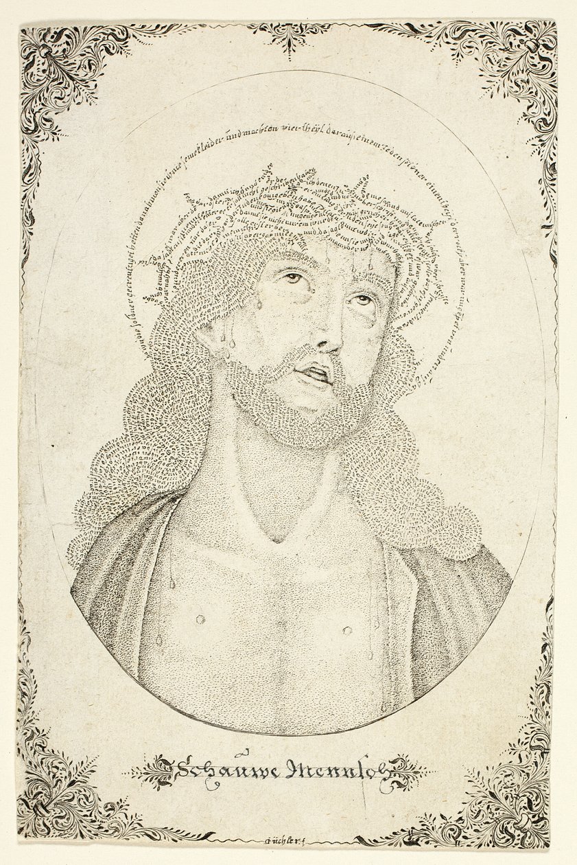 Bolestný muž od Johann Michael Puchler