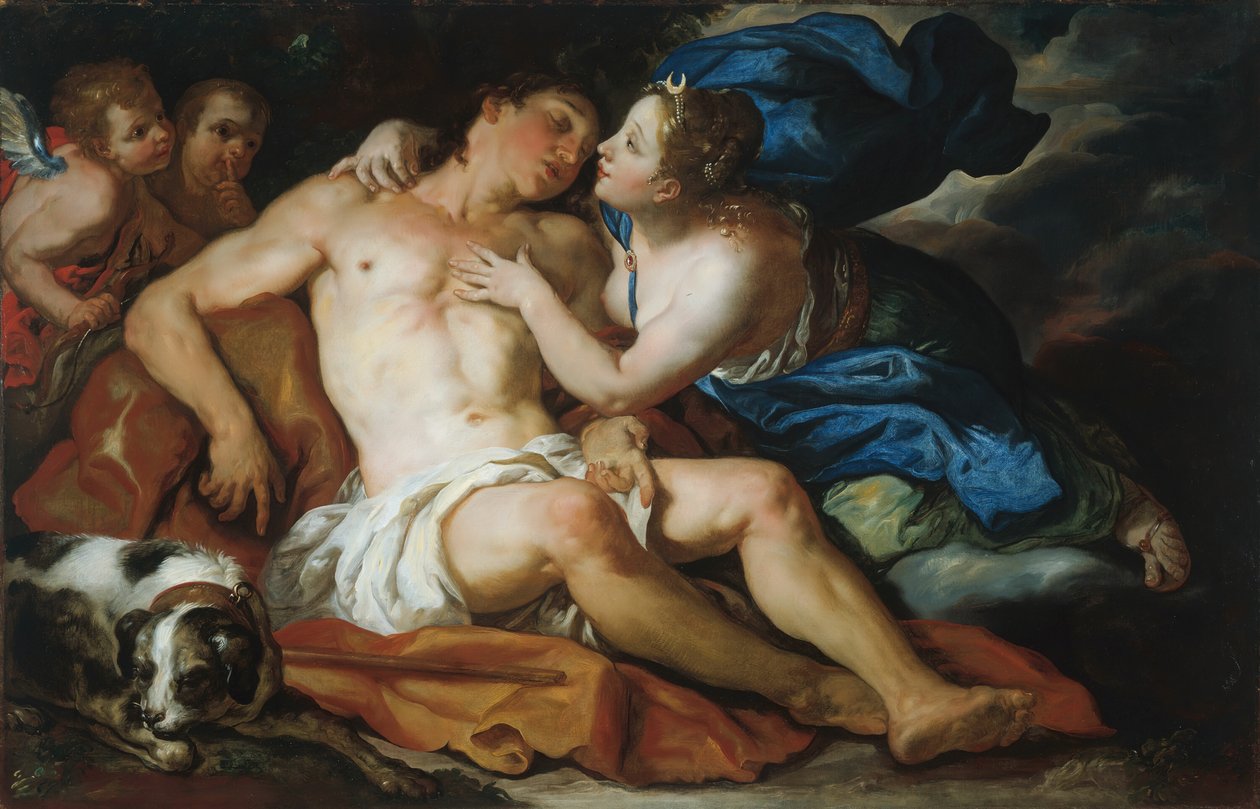 Diana a Endymion, 169095. od Johann Michael Rottmayr