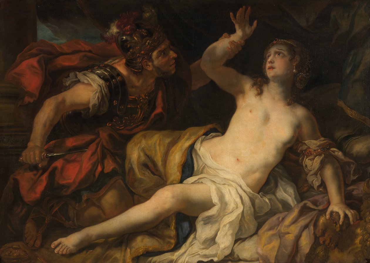 Tarquinius a Lukrécie od Johann Michael Rottmayr