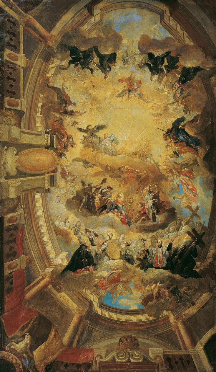 Oslavování Ježíšova jména od Johann Michael Rottmayr