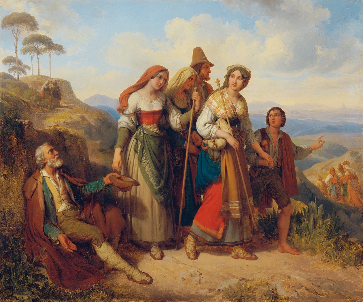římští poutníci od Johann Nepomuk Ender