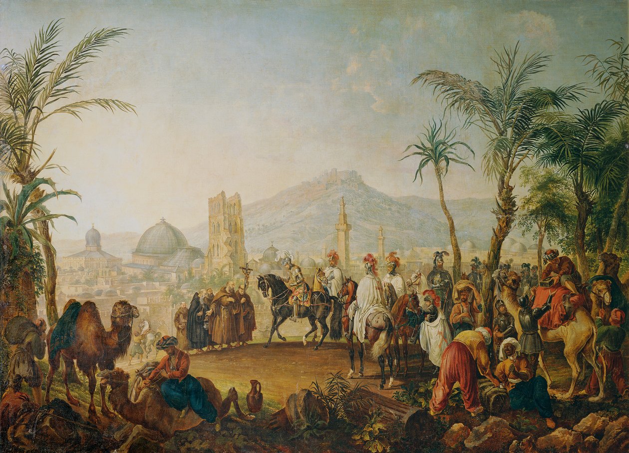Crusaders (Godfrey z Bouillonu) od Johann Nepomuk Höchle
