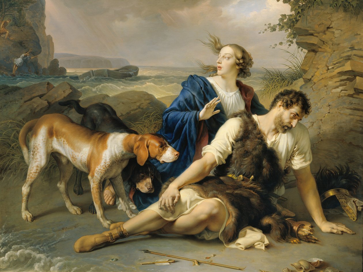 Arindal a Daura od Johann Peter Krafft