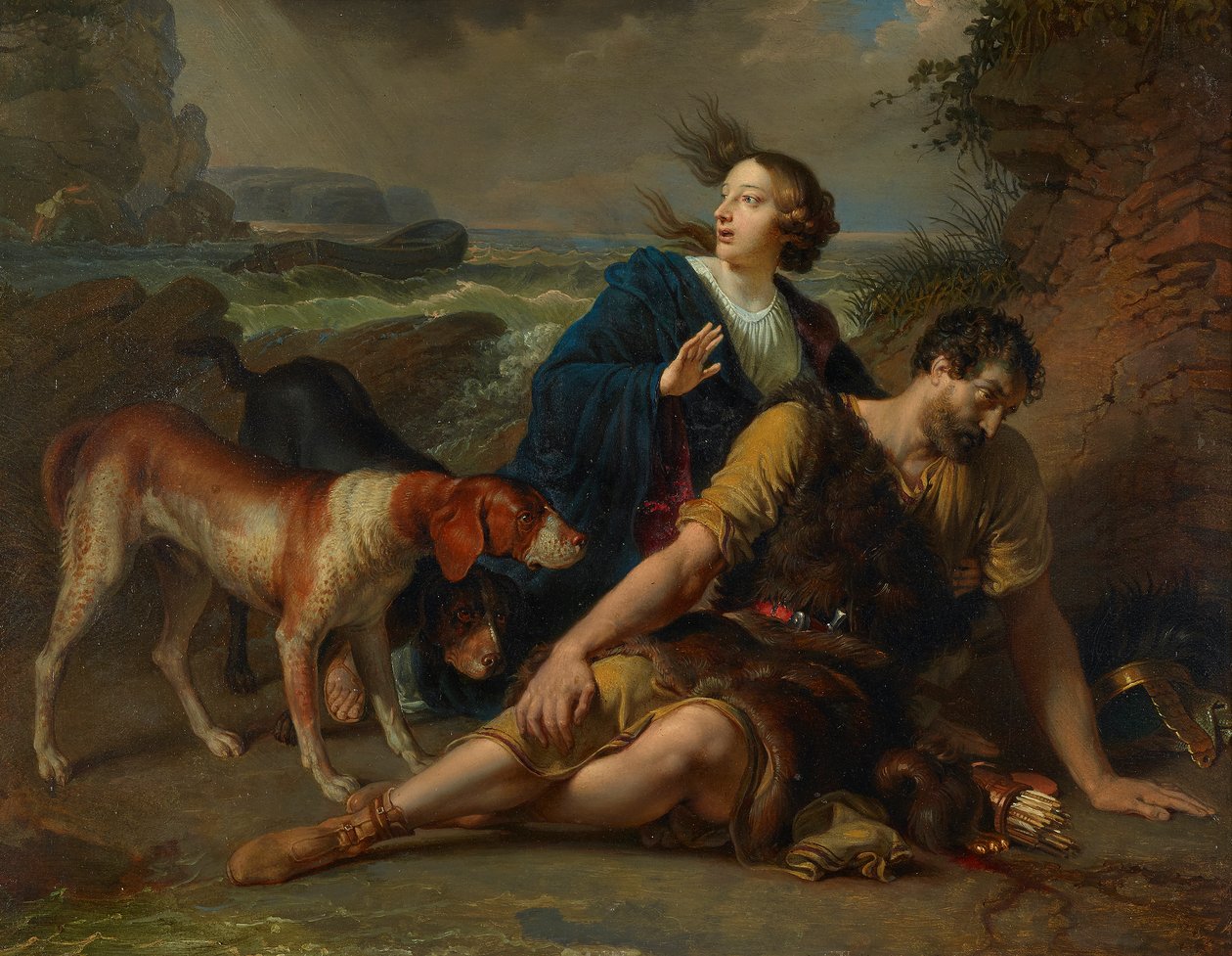 Arindal a Daura od Johann Peter Krafft