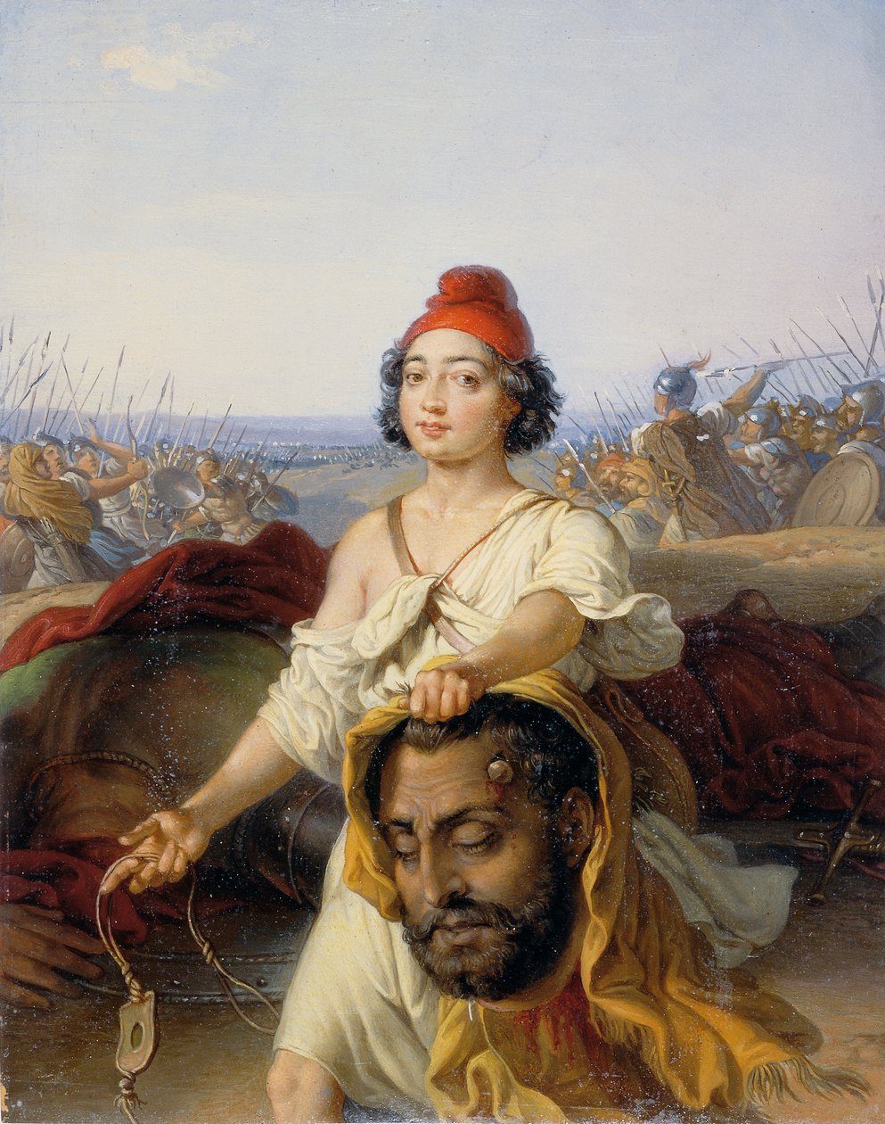 David s hlavou Goliáše od Johann Peter Krafft