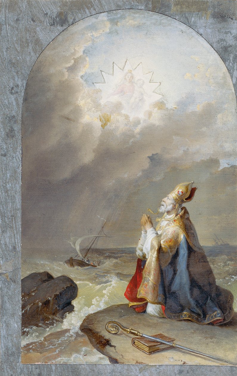 Tam svatý Spyridon od Johann Peter Krafft