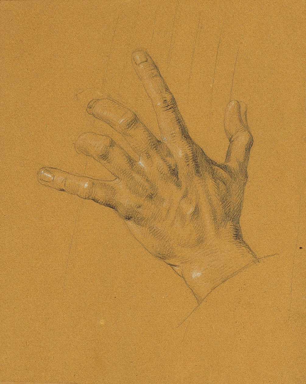 Ruční studie pro "Ossian a Malvina" od Johann Peter Krafft