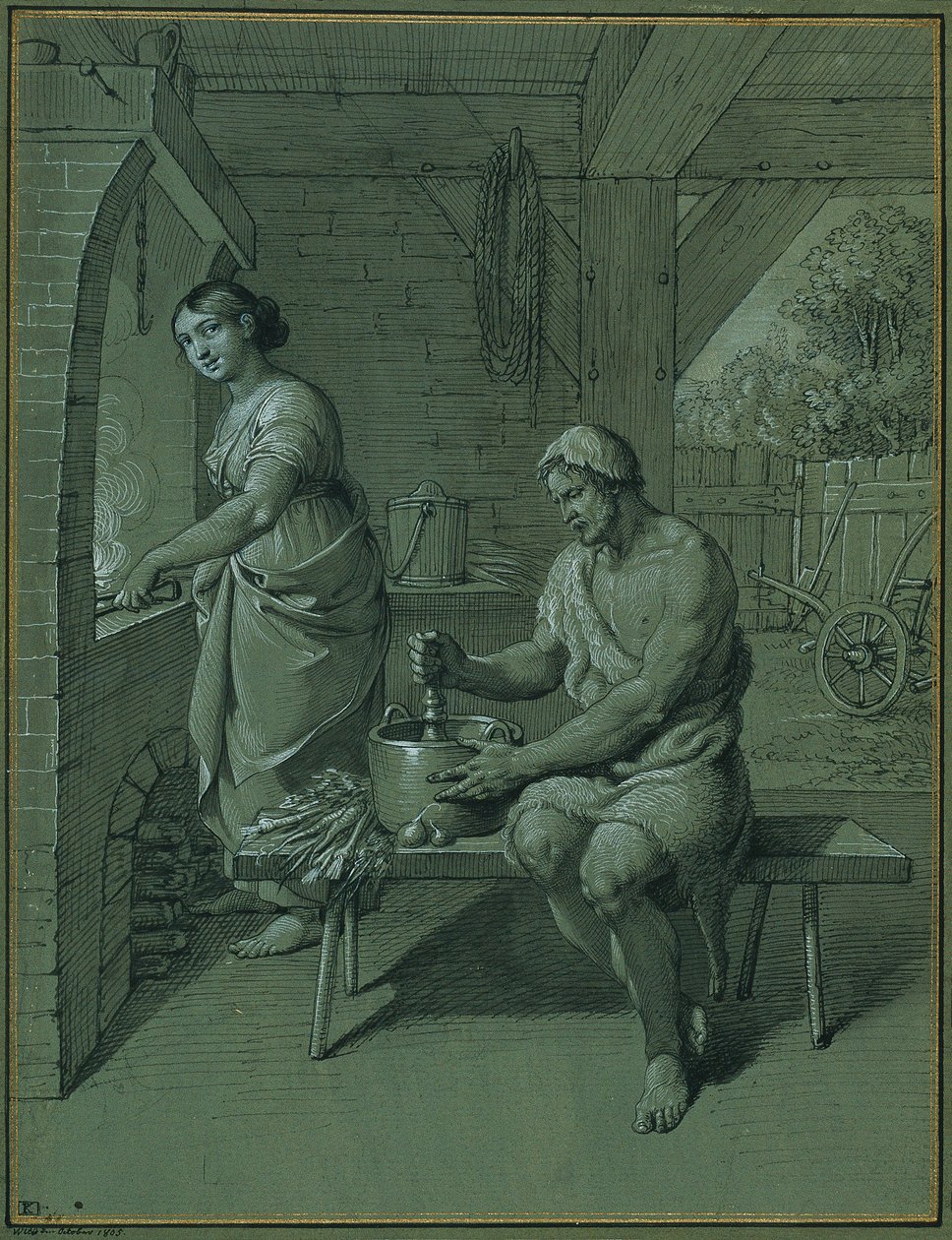 Herkules a Omphale od Johann Peter Krafft