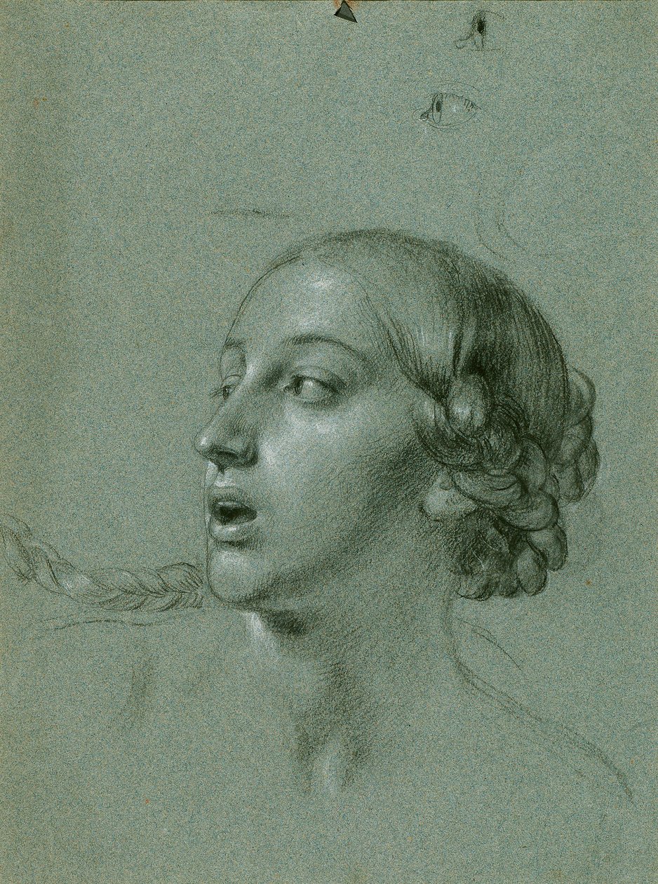 Hlavní studium pro "Arindal a Daura" od Johann Peter Krafft