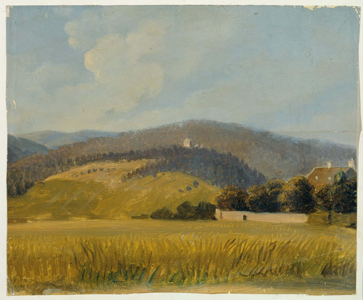 krajina poblíž Badenu od Johann Peter Krafft