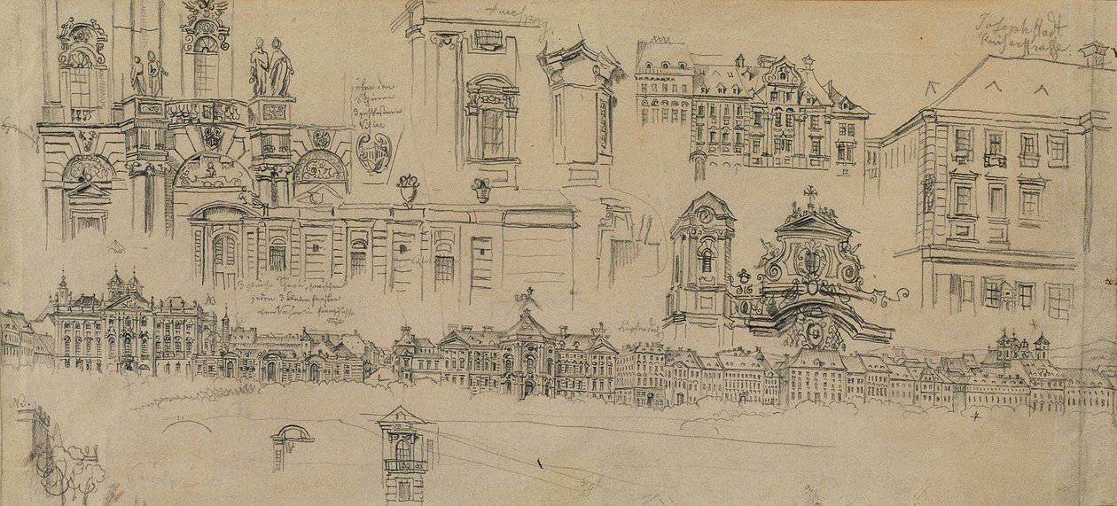 Panorama Josefstadt od Johann Peter Krafft