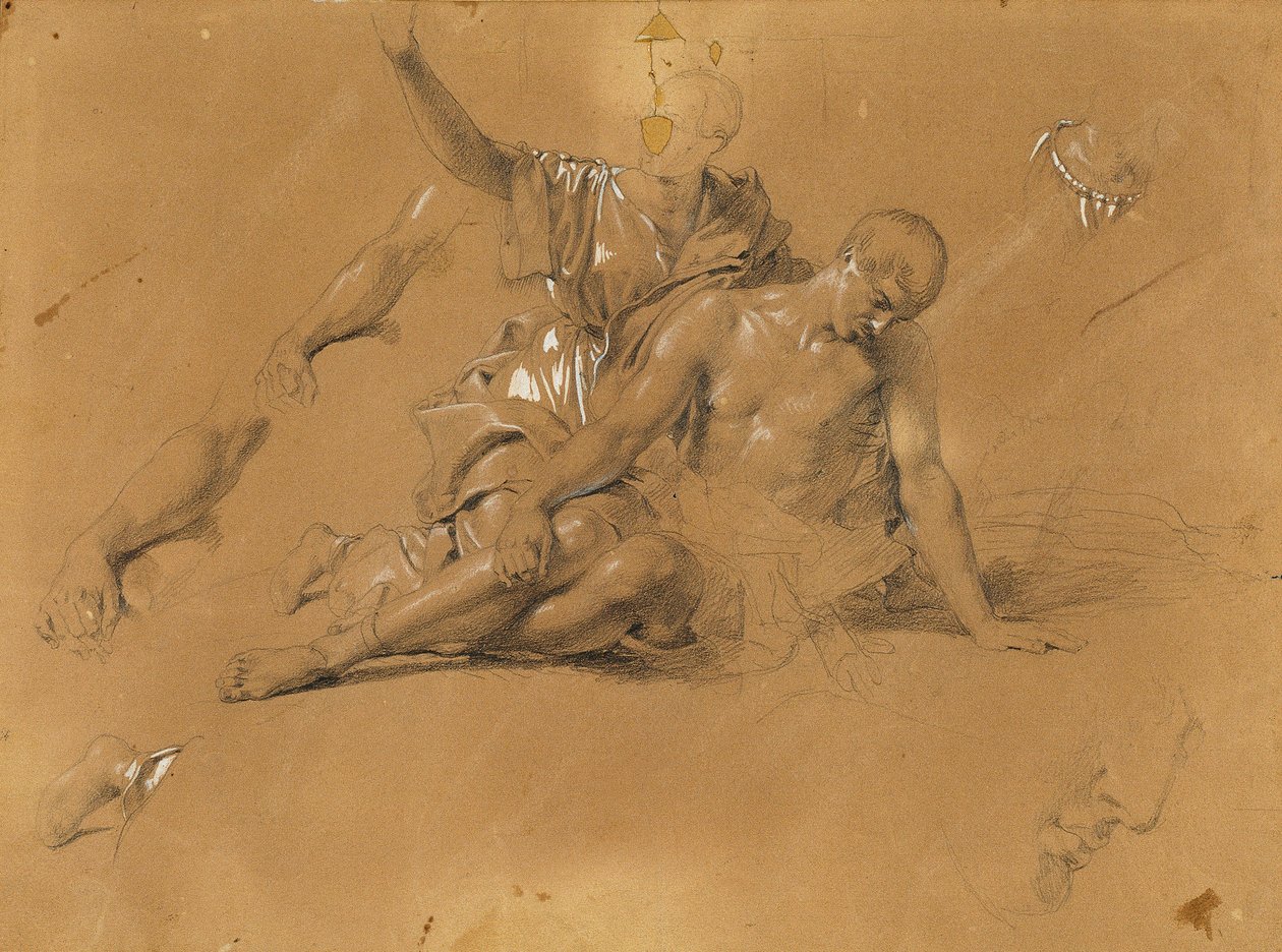 Studie na "Arindal a Daura" od Johann Peter Krafft