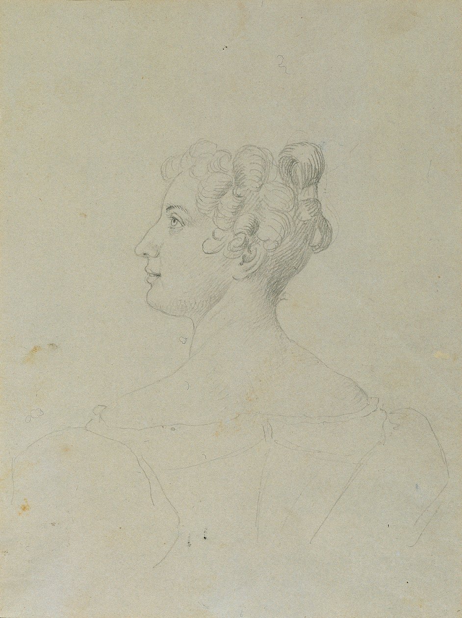 Studie ženského portrétu od Johann Peter Krafft