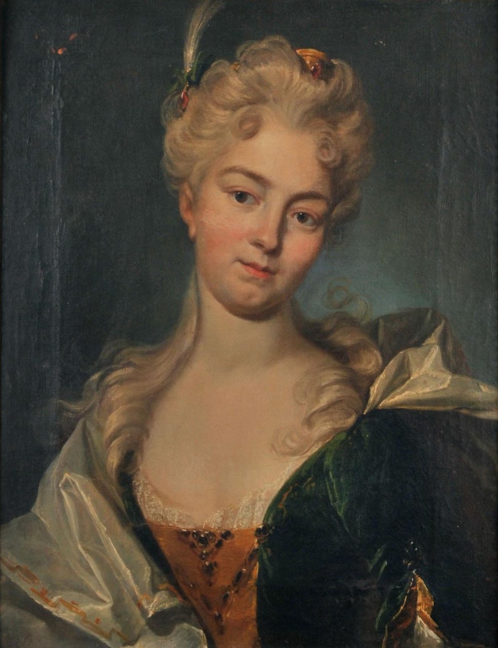 Německy: Portrét Anny Veroniky Grossové (1684-1733). od Johann Rudolf Huber