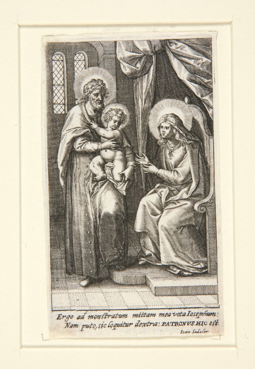 Svatá rodina od Johann Sadeler I