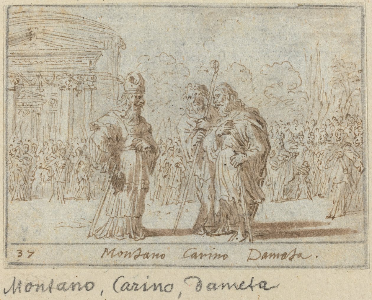 Montano, Carino a Dameta, 1640. od Johann Wilhelm Baur