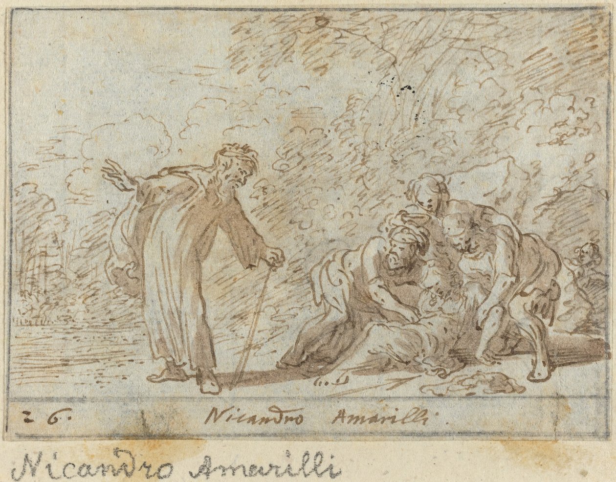 Nicandro a Amarilli, 1640. od Johann Wilhelm Baur