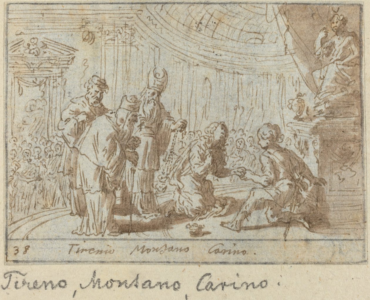 Tirenio, Montano a Carino, 1640. od Johann Wilhelm Baur