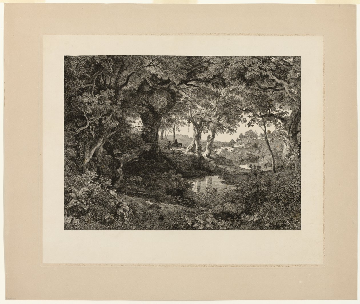Velká italská krajina od Johann Wilhelm Schirmer
