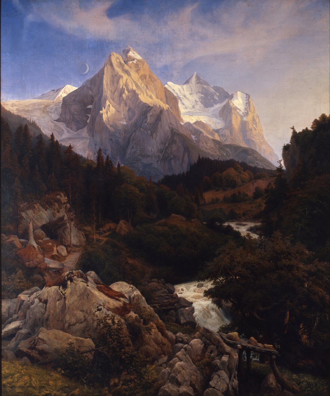 Wetterhorn od Johann Wilhelm Schirmer