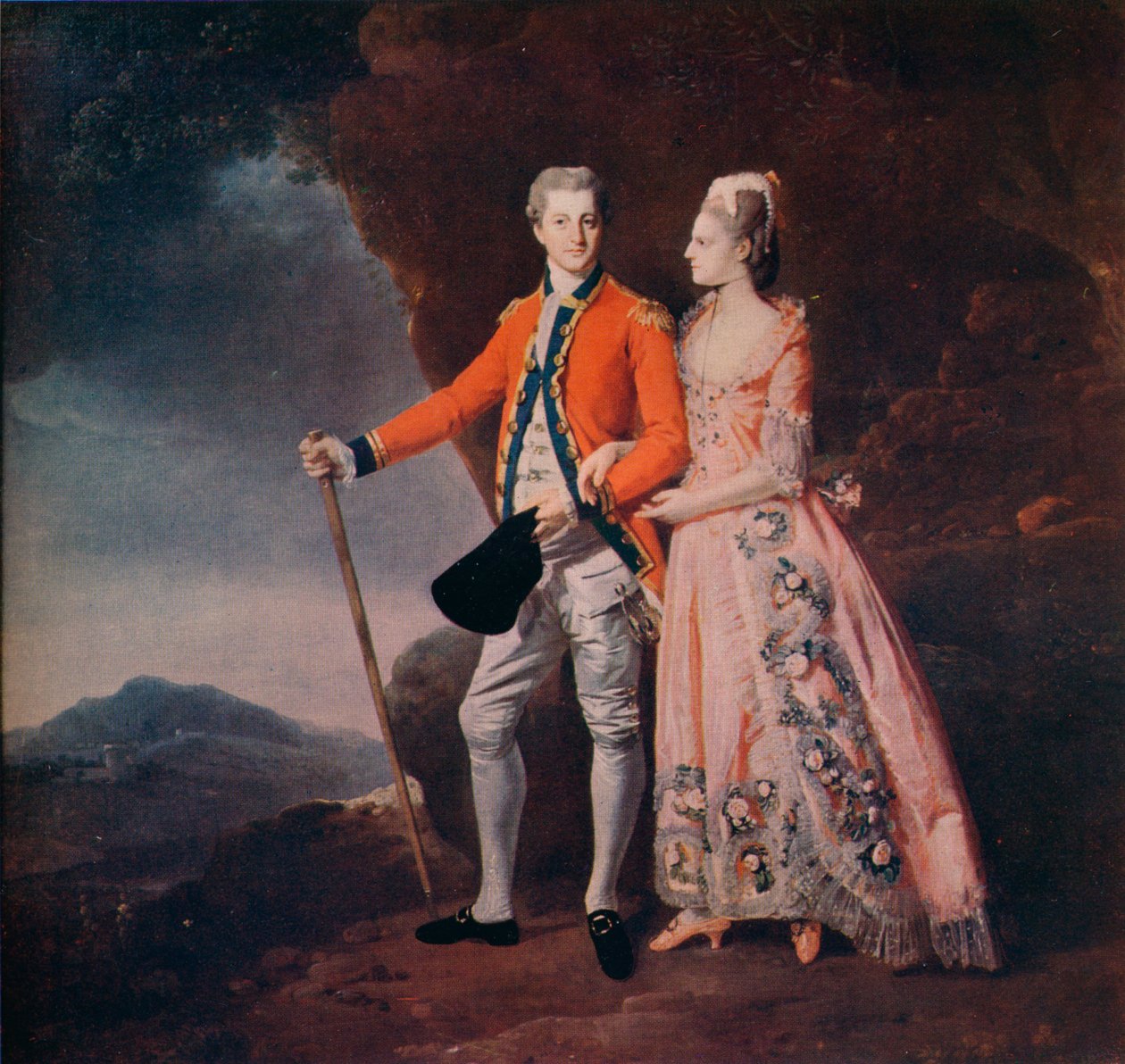 Pár v horské krajině, c1779 od Johan Joseph Zoffany