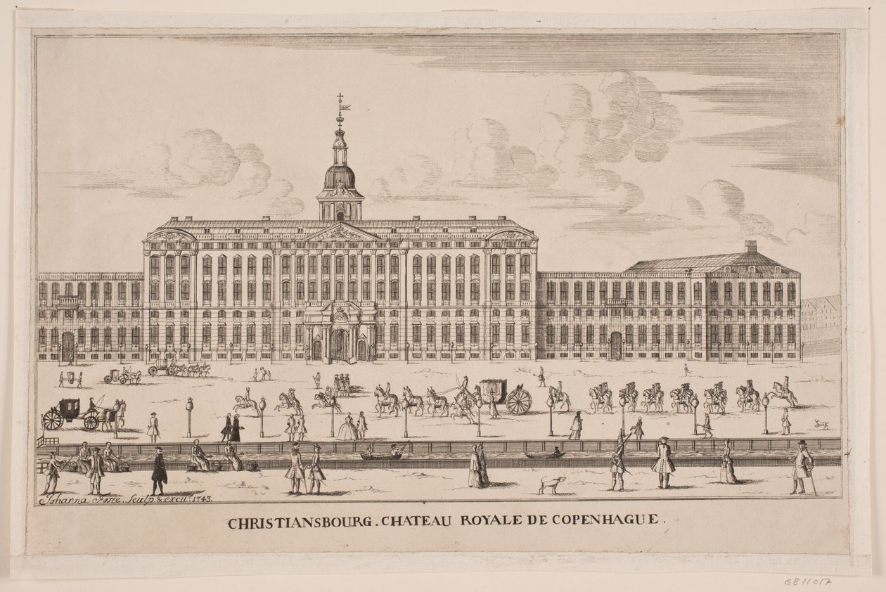 Zámek Christiansborg od Johanna Fosie