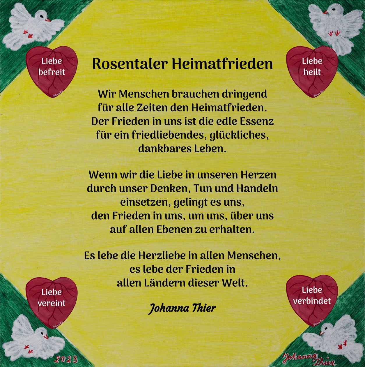 Rosentálský mír ve vlasti od Johanna Thier