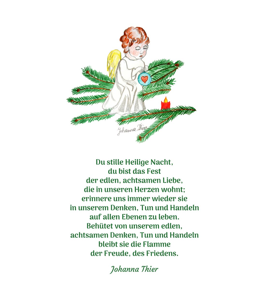 Vánoční anděl od Johanna Thier