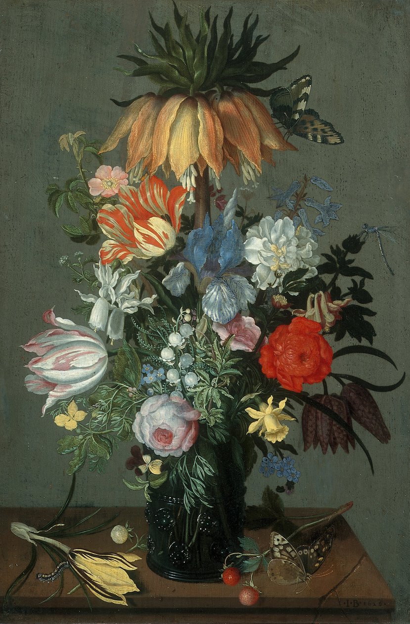 Květinové zátiší s Crown Imperial od Johannes Bosschaert