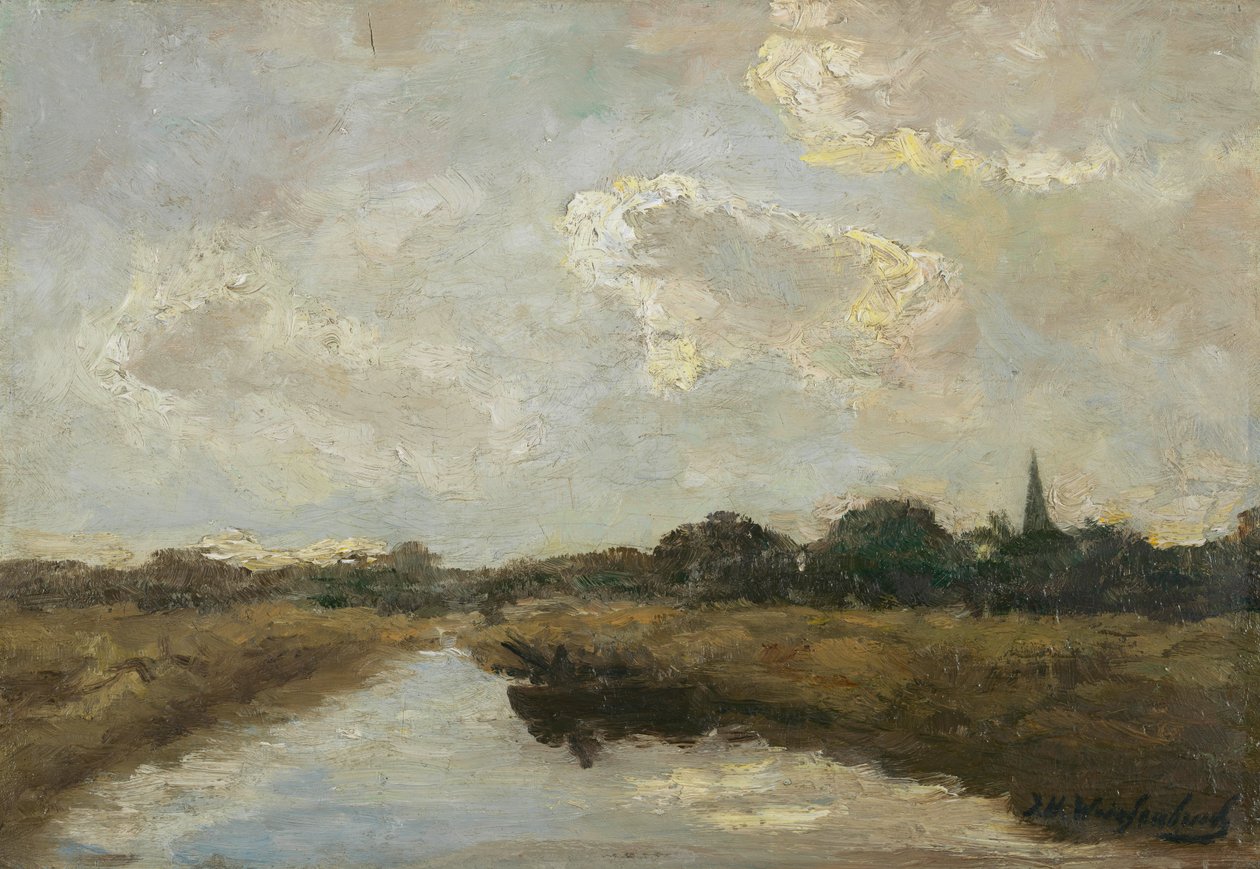 Krajina od Johannes Hendrik Weissenbruch