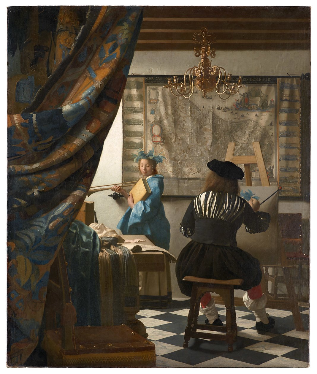 Alegorie malby od Jan Vermeer van Delft
