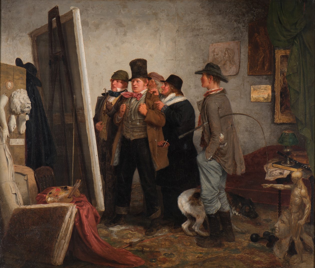 Znalci země, 1855 od Johannes Adam Simon Oertel