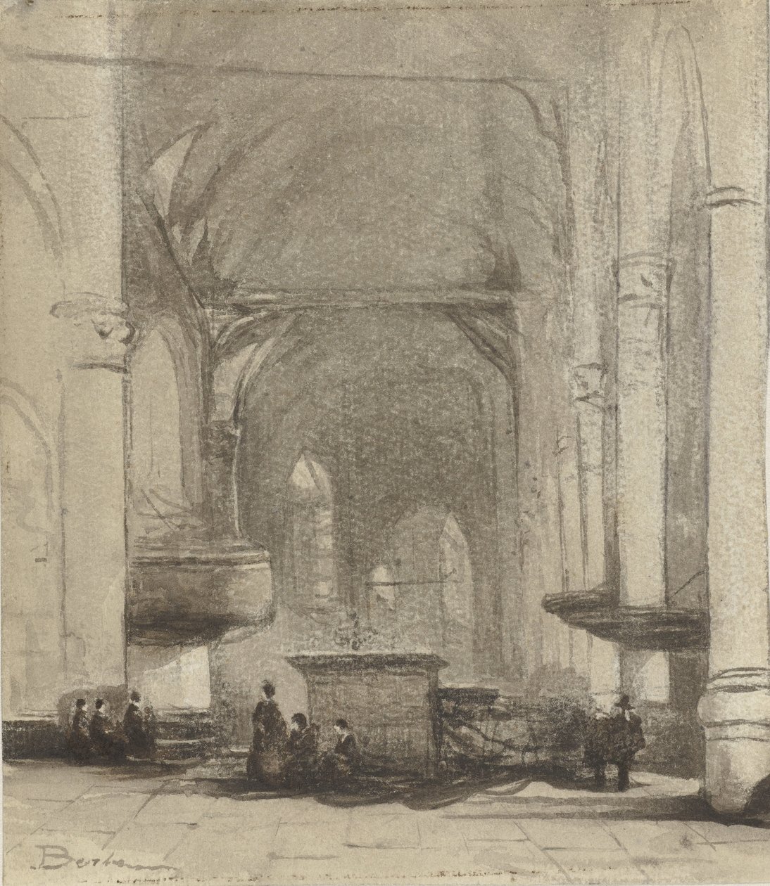 Kerkinterieur od Johannes Bosboom