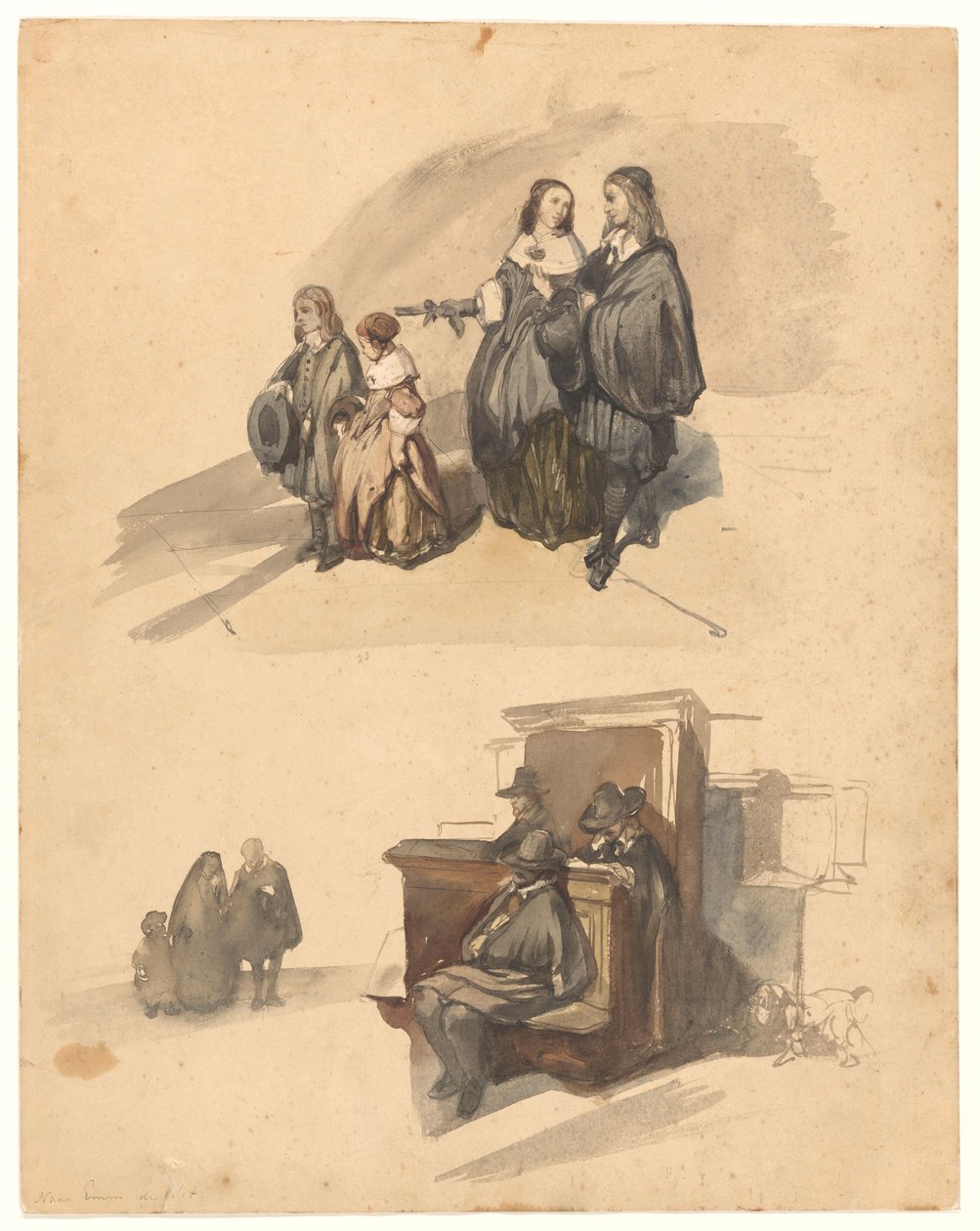 Studie o postavách od Johannes Bosboom
