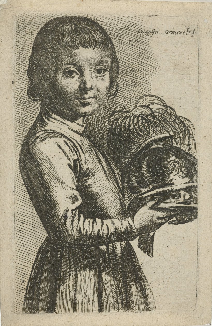 Chlapec s helmou od Johannes Gronsveld