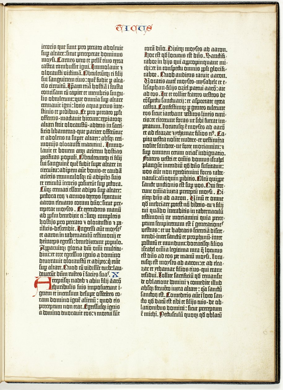 Gutenbergův biblický list od Johannes Gutenberg