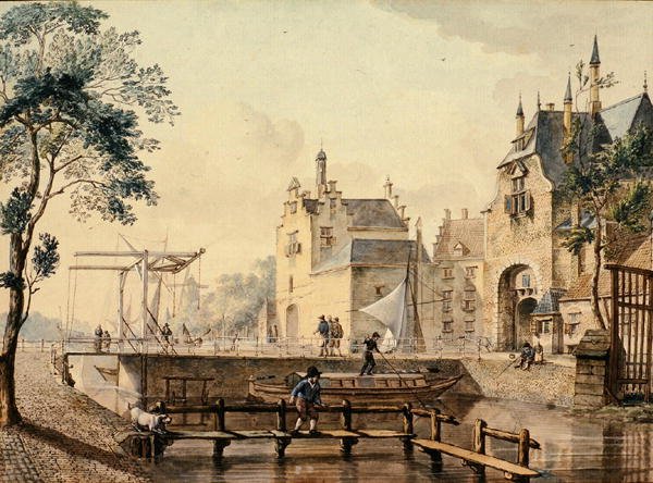 Rotterdamsche a Ketel Poort, Delft od Johannes Huibert Prins
