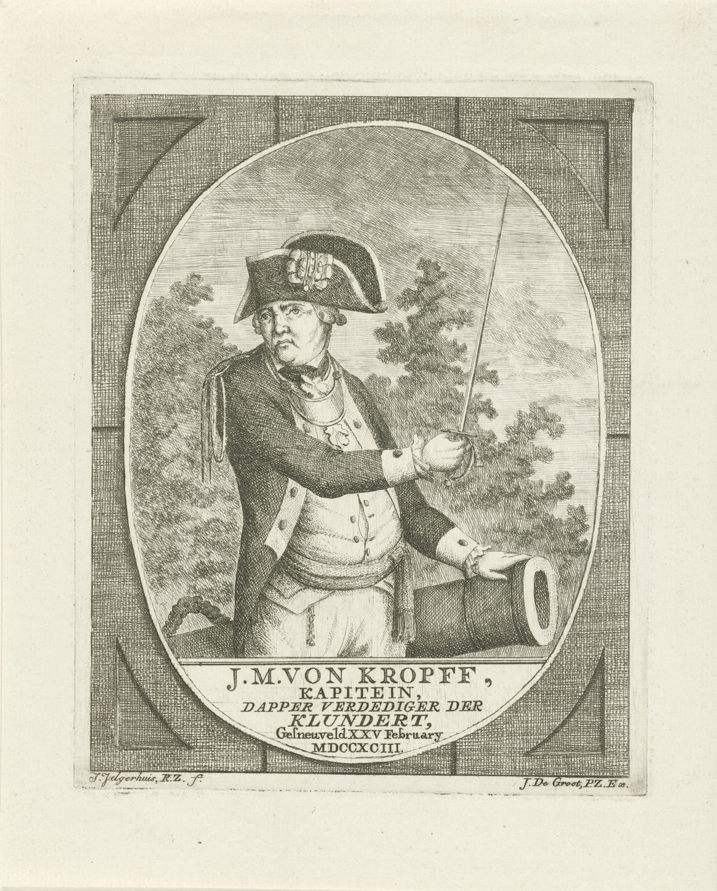 Portrét Joachima Mauritse von Kropff od Johannes Jelgerhuis