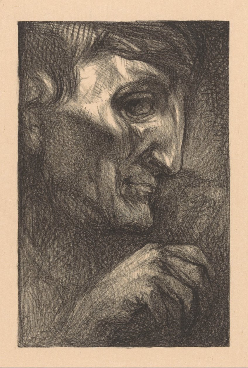 Hlava a ruka muže od Johannes Josephus Aarts