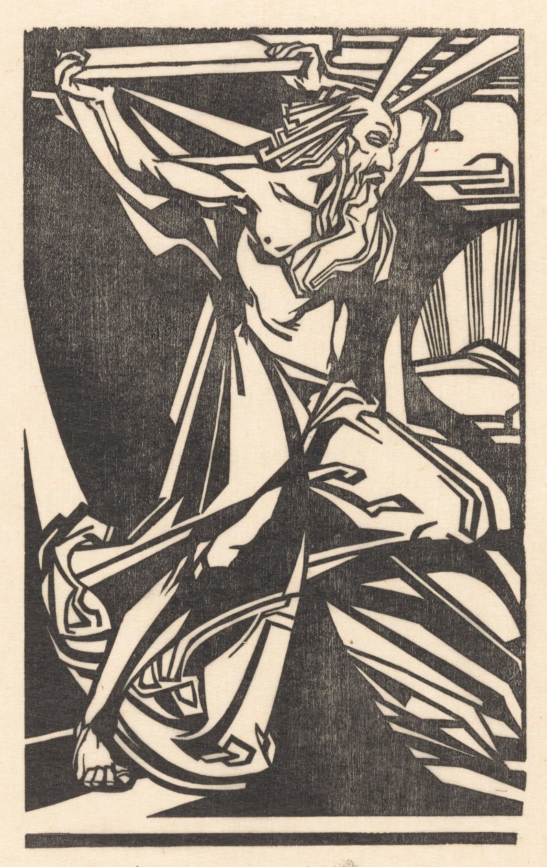 Mojžíš s tabulkami zákona od Johannes Josephus Aarts