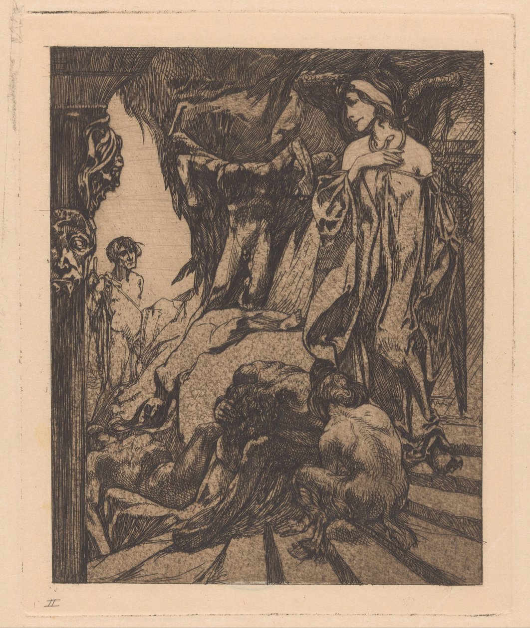 Oidipus ve sfingě od Johannes Josephus Aarts