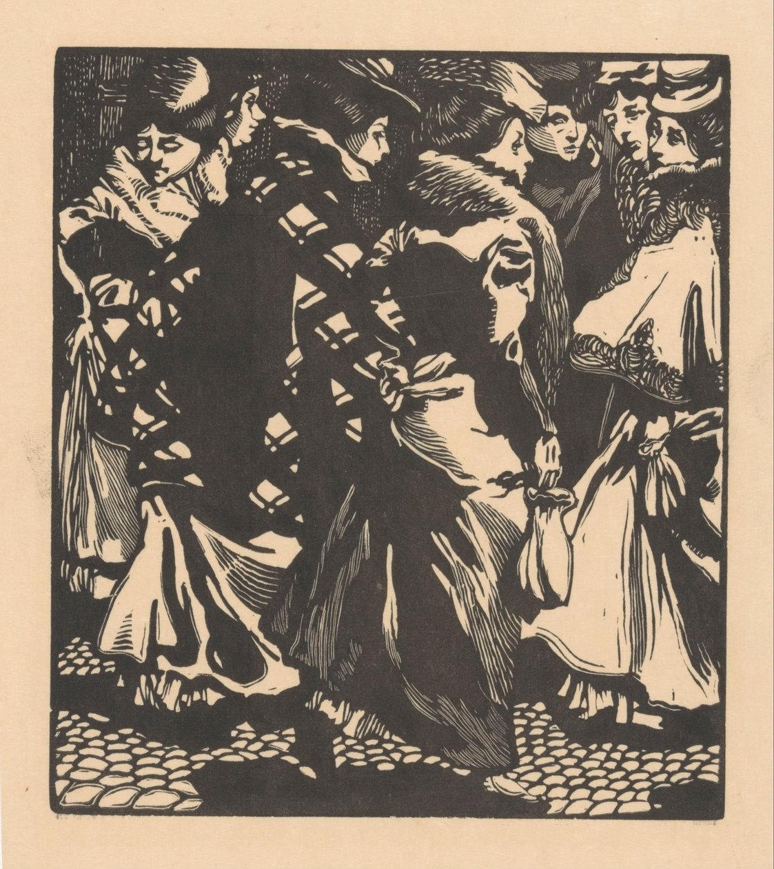 Sedm žen na ulici od Johannes Josephus Aarts