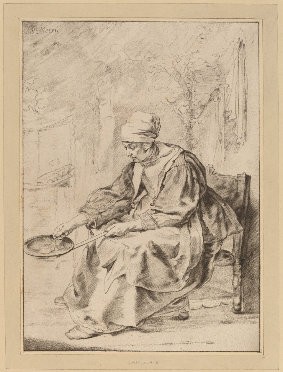 Pancake Woman, 1768. od Johannes Kornlein