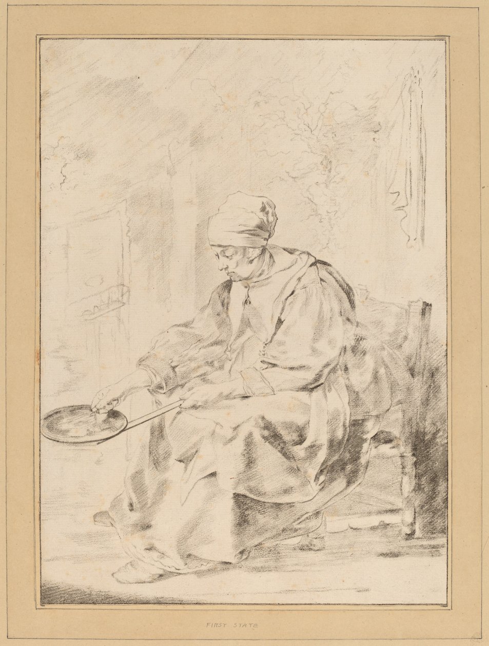 Pancake Woman, 1768. od Johannes Kornlein