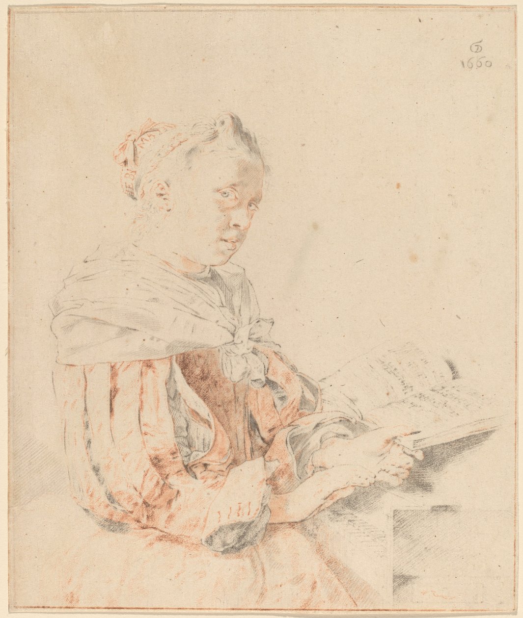 Mladá dívka u klávesnice, 1767. od Johannes Kornlein