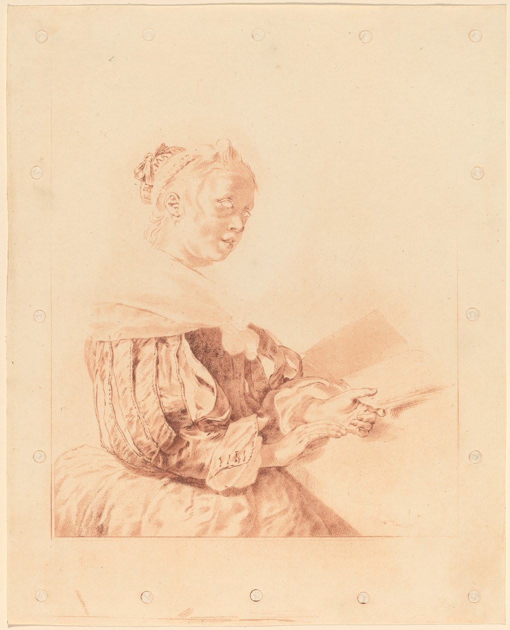 Mladá dívka u klávesnice, 1767. od Johannes Kornlein