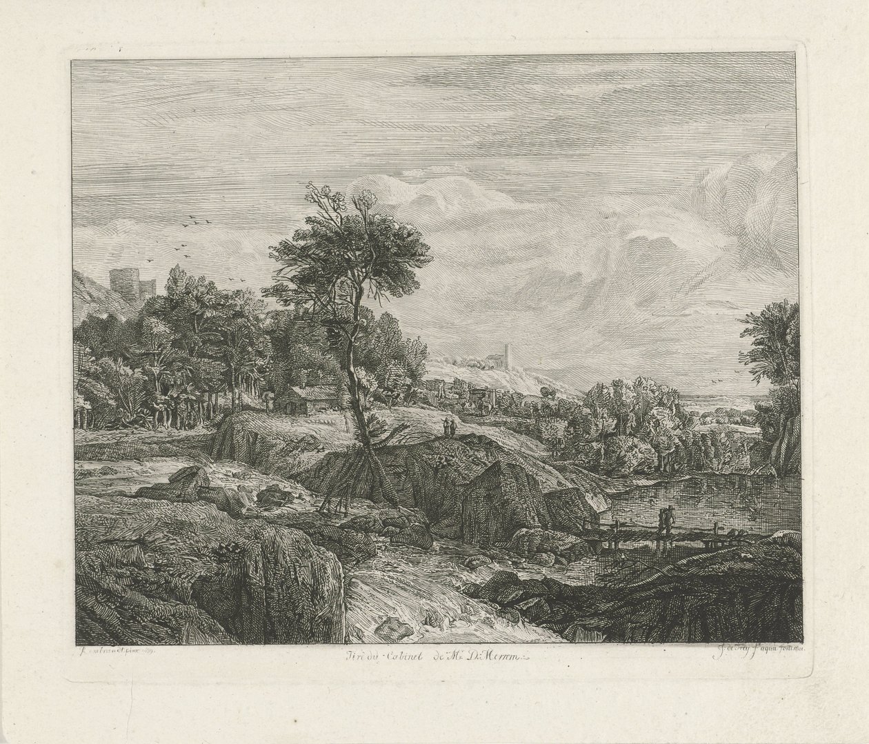 Skalnatá krajina od Johannes Pieter de Frey
