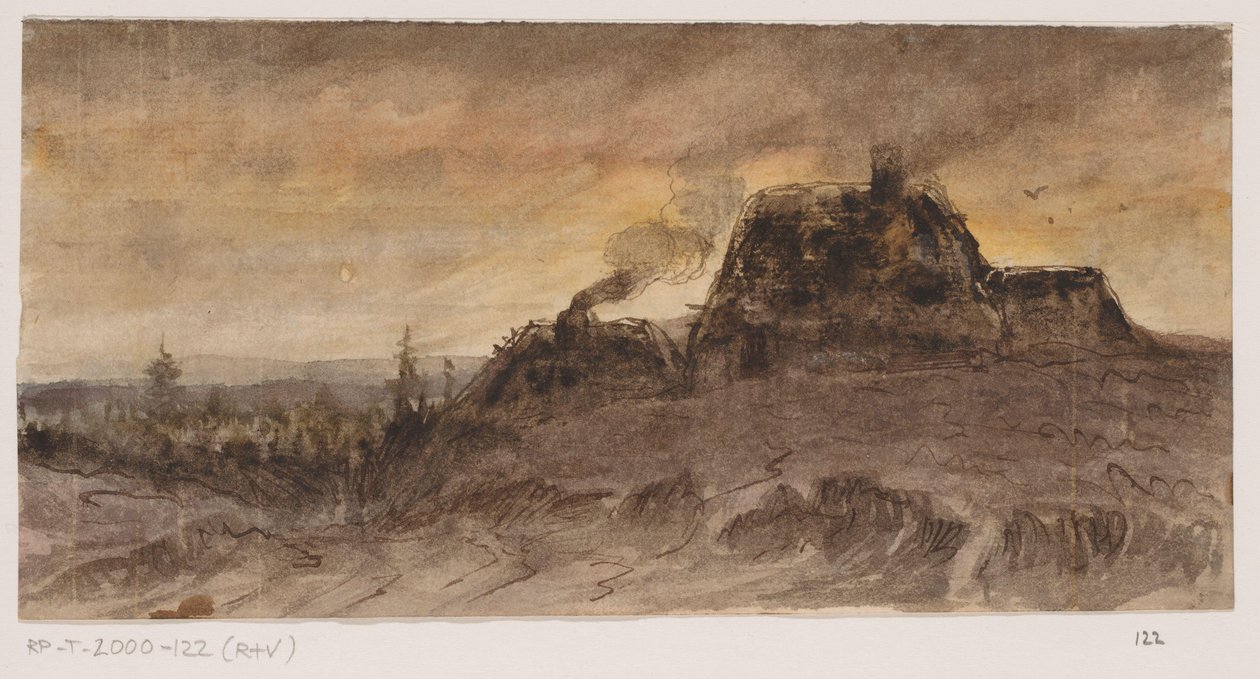 Domy nádeníků od Johannes Tavenraat (signed by artist)