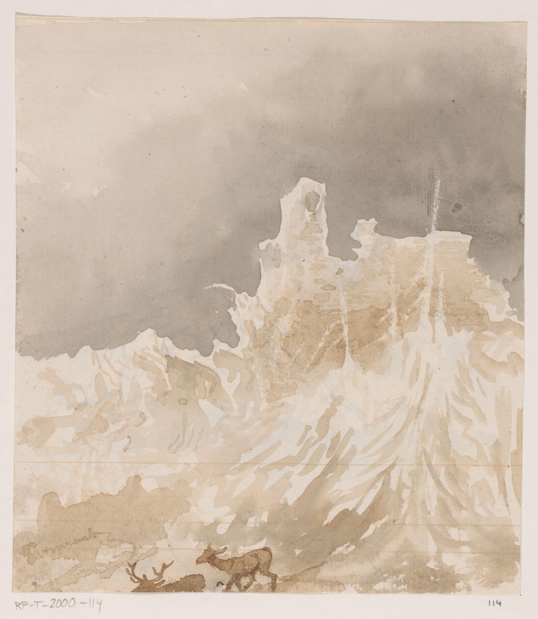 Ruiny v Ardenách od Johannes Tavenraat (signed by artist)